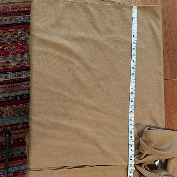 Vintage wool cape cocoon tan/light brown oversized scarf shawl poncho wrap cloak - Picture 7 of 14